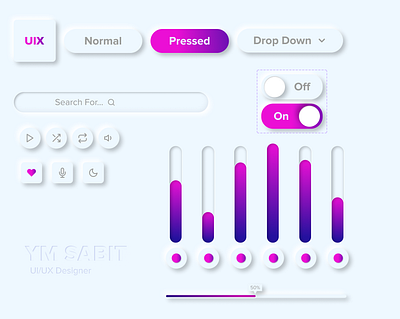 Neumorphism animation ui