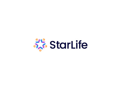 StarLife Logo Design brand identity branding clean logo happines logo happy group logo leaf logo leaves and start logo leaves logo logo logo designs modern logo smile emoji logo smile logo star logo starlife