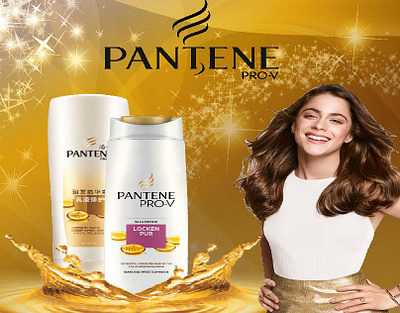 PANTENE SHAMPOO POSTER branding graphic design poster desigm