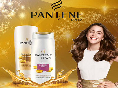 PANTENE SHAMPOO POSTER branding graphic design poster desigm