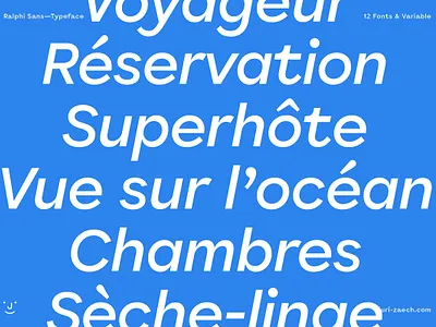 Ralphi Sans Variable Typeface blue design font french italic jurizaech latin medium type typeface typography ui ux