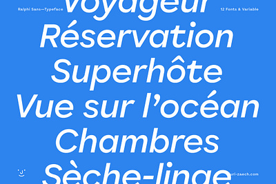 Ralphi Sans Variable Typeface blue design font french italic jurizaech latin medium type typeface typography ui ux