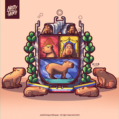 CAPYBARA'S NATION digital art digital artist graphic design vector art vector illustration venezuela