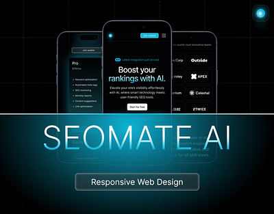 SEO MATE AI app design ui uiux