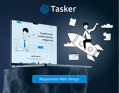 Tasker Webpage appdesign ui uiux design