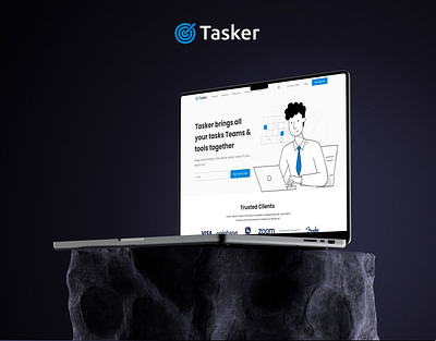 Tasker Webpage appdesign ui uiux design