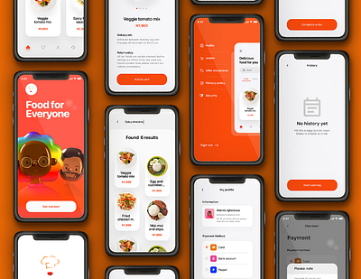 Food App UI appdesign interactive design ui