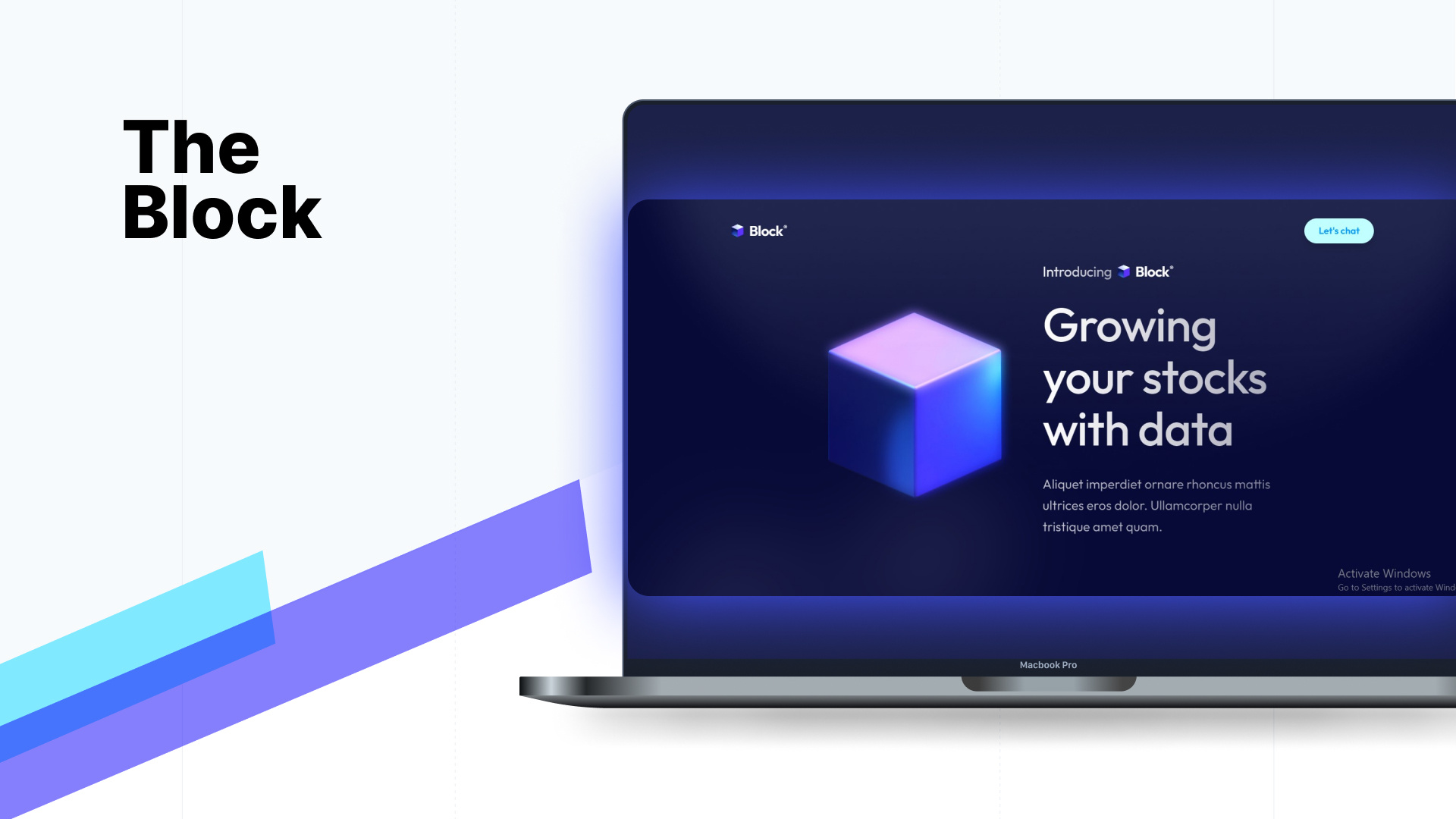 The Block - Blockchain and Web3 Technology 3d animation blockchain the block web3