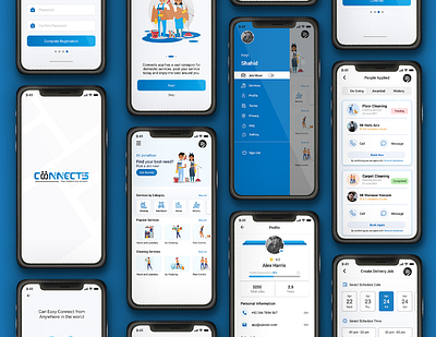 Connects App UI app mobile app mobile ui ui