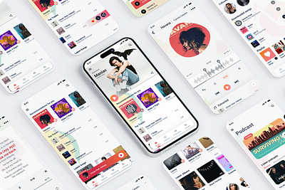 MusiTang - A Music App Hi-Fi app design branding mobille design motion graphics ui