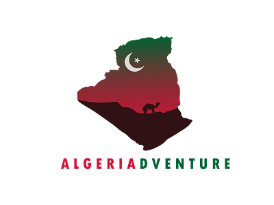 LOGO "ALGERIADVENTURE"✈️ illustrator logo webdesigner