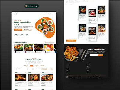 Recipe Website figma mobile apps ui ux web apps web design website