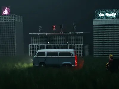 Conceptual Camping Environment Design 3d art blender camping conceptual dribble environment design