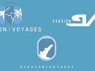 LOGOS "EVASION VOYAGES"⛱ illustrator logo webdesigner