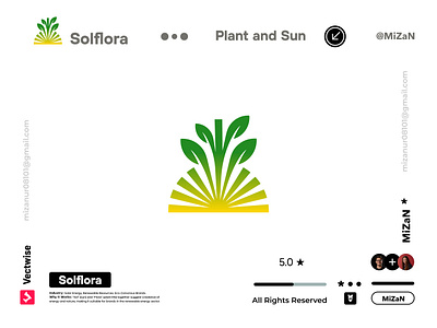 Solflora logo | combined plant and sun branding business logo company logo eco conscious brands energy graphic design logo logo creation logo design logoinspirations minimalist logo modern logo nature plant renewable resources solar energy sun