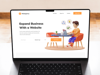 Normaland 2.0 - Agency Landing Page (mockup) 3d agency blender business clean company framer hero illustration landing page marketing mobile responsive section services startup template ui ux website