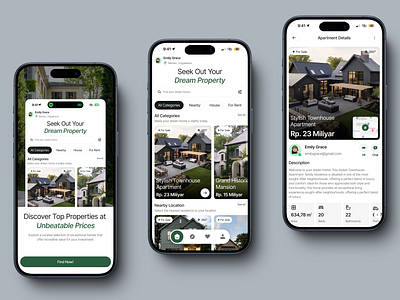 LuxEstate - Real Estate Mobile App apartment app branding card clean design dribbble exploration homescreen house mobile mobileapp realestate ui uxdesign