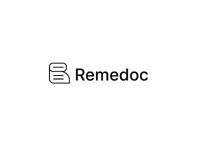 Remedoc R letter logo design branding design docs files folder logo paper r letter r letter logo design r logo