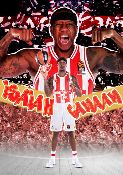 Jersey swap for a new Red Star player Isaiah Canaan graphic design