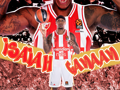 Jersey swap for a new Red Star player Isaiah Canaan graphic design