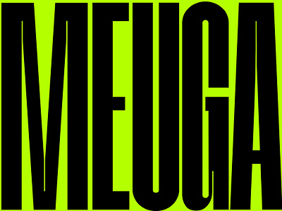 Meuga | Condensed Sans Serif Font black clean condensed futuristic green header magazine movie poster sans serif youtube