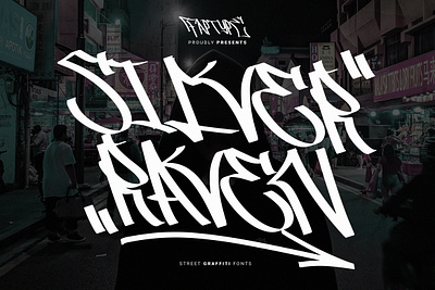 Silver Raven | Graffiti Inspired Font cd cyber font graffiti street tshirt vinyls