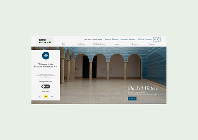 Blanton Museum of Art | Museum Concept (1/3) artmuseum blanton blantonmuseum desktopui uidesign uxdesign