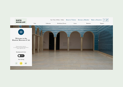 Blanton Museum of Art | Museum Concept (1/3) artmuseum blanton blantonmuseum desktopui uidesign uxdesign