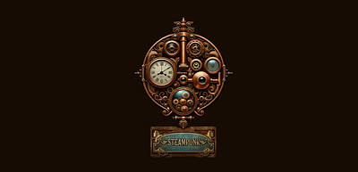 SteamPunk-Just-For-Fun-1600 app branding design graphic design illustration logo logos typography ui vector