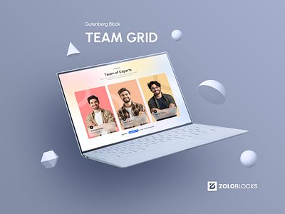 Gutenberg Block - Team Grid business design designinspiration graphic design gutenberg illustration team grid team page ui ux web design website wordpress