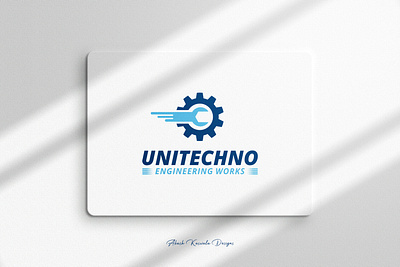 Unitechno Engineering Works Logo Design dribbbleshots