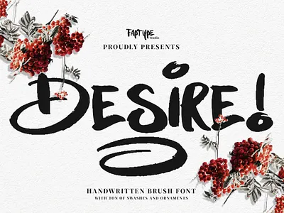 Desire | Handwritten Brush Font bouncy script font calendar crafting feminine florist handwritten invitation script signature