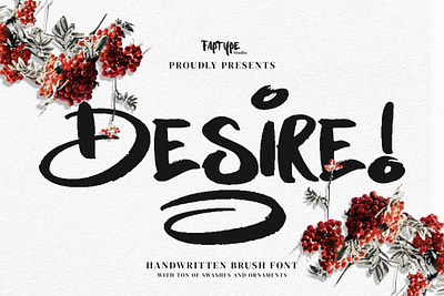 Desire | Handwritten Brush Font bouncy script font calendar crafting feminine florist handwritten invitation script signature