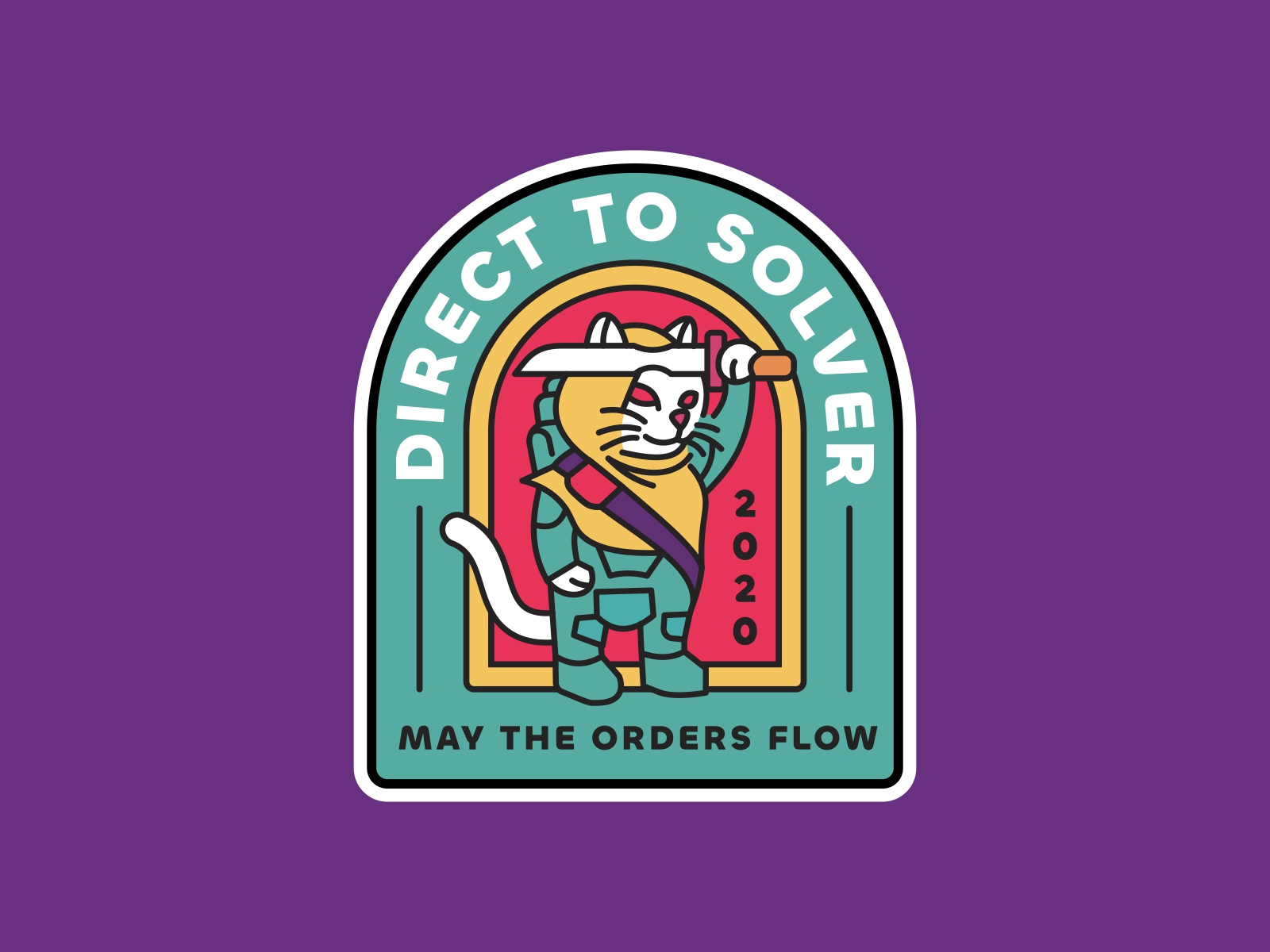 Example of Retro Mascot T Shirt Illustration