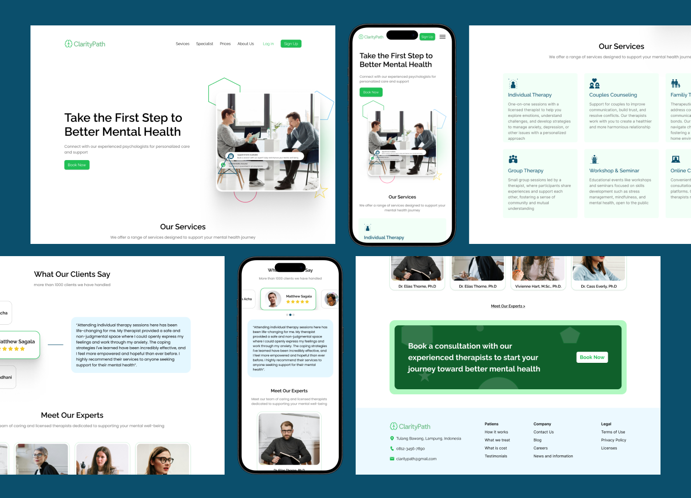 Mental Health App & Website app design healthy mental mental health mobile app responsive ui website