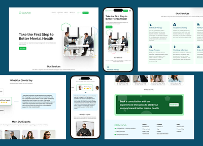 Mental Health App & Website app design healthy mental mental health mobile app responsive ui website