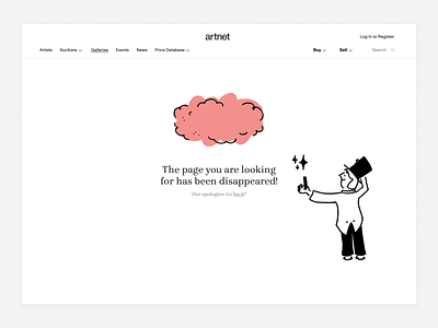 404 Error page concept