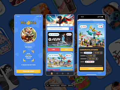 6+ Crypto Marketplace Platform for Kids app app design branding ui ux