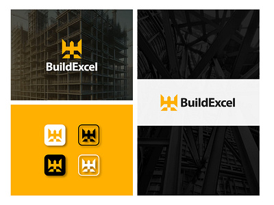 Real Estate Logo Design Build Excel brandbook branding construction logo graphic design hotel logo logo logo design luxury logo mdalamin2apun modern logo real estate logo unique logo work logo