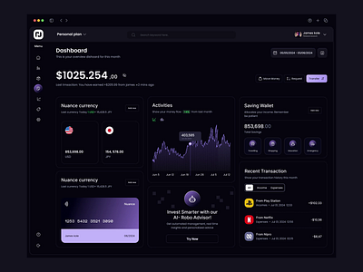 Finance dashboard design animation application dark mode dashboard design finance dashboard finance web app graphic design inspiration modern dashboard modern design motion graphics trendy design ui ui design uidesign uiux web app web application website