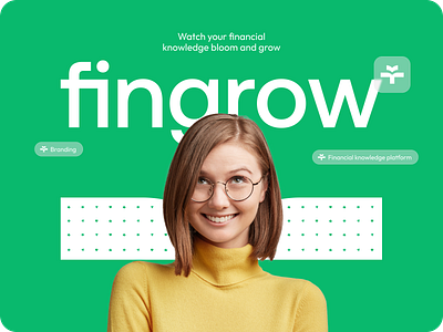 Fingrow - Branding for the financial knowledge platform brand brand identity branding colors design graphic design logo typography