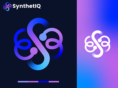 SynthetIQ AI Logo Concept ai branding ai company ai logo ai startup ai visualization artificial intelligence brand branding digital transformation future tech icon logo logo design machine learning modern ai modern logo smart technology tech branding tech innovation tech logo