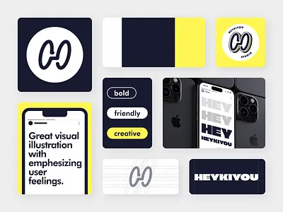 Heykiyou - Brand Guideline brand design brand identity branding design graphic design heykiyou logo ui vector