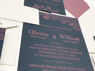 Matte Floral Themed - Screen Printed Wedding Invitation: Bloom floral theme wedding cards indianweddingcards