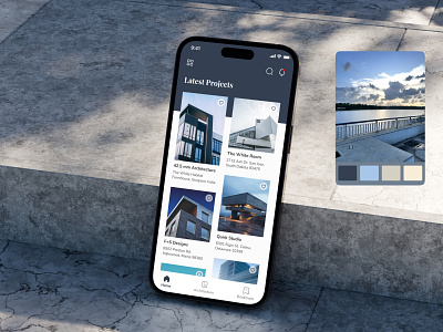 Archio Mobile App architecture architecture mobile app clean colorpalette creative design inspiration minimal mobile app project ui real estate uiux ux