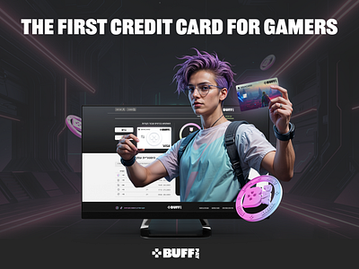 BuffPay. The First Credit Card for Gamers graphic design