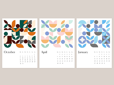 Calendar graphic design