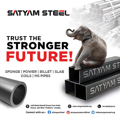 Satyam Steel MS Pipes—strength you can trust. 💪