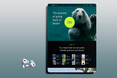 Template for CTRL+Z - A Climate Change Organization agency antartica app branding climate care design graphic design inspiration marketing mockup pollution search engine optimization seo social media marketing templates ui ux web web development website