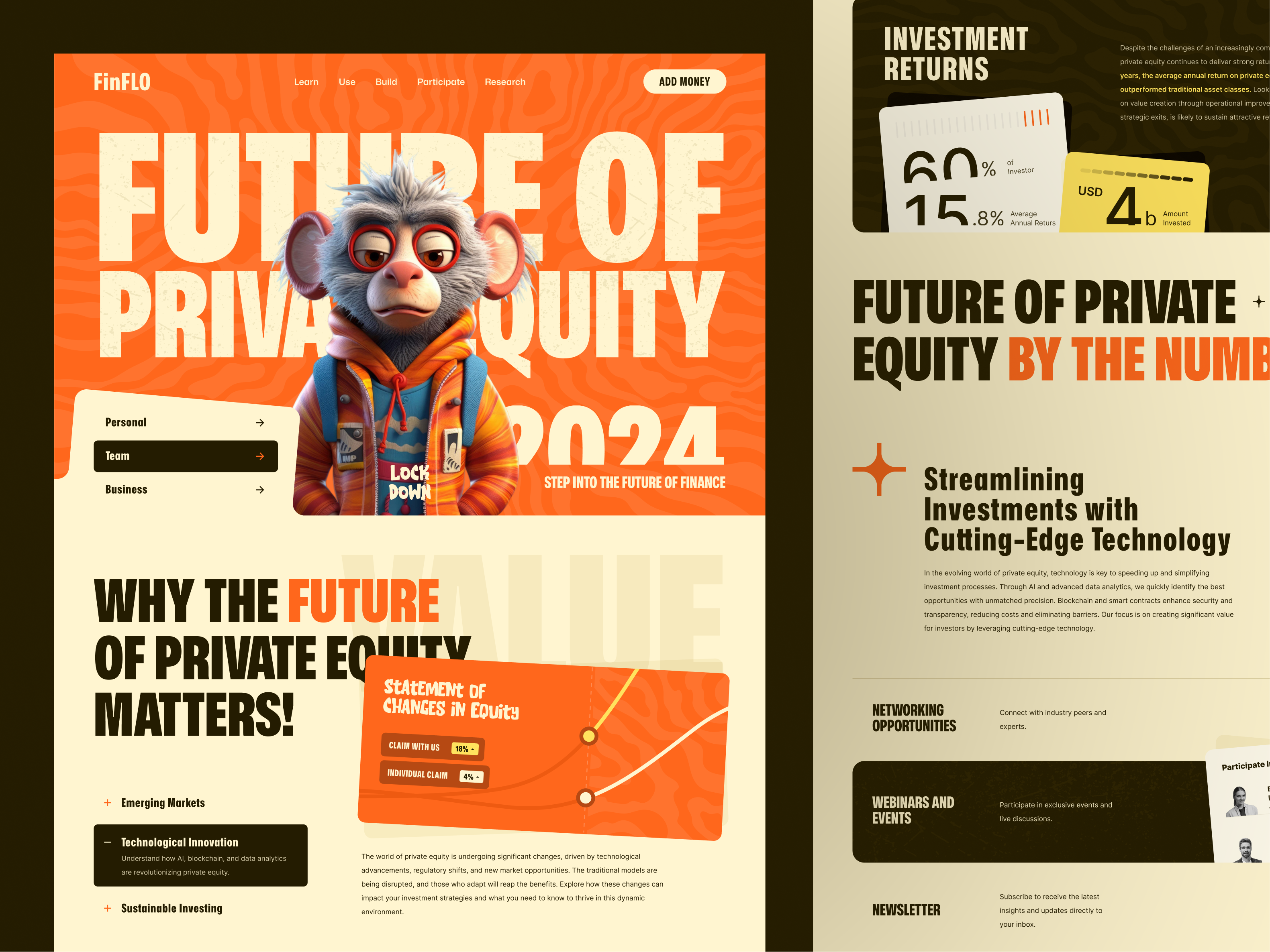 Example of Finflo - Blockchain Website